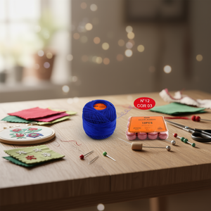 ด้ายฝ้ายอิลัน เบอร์ 12 สี 03 สำหรับเย็บปักถักร้อย งานฝีมือ - Product Image 2