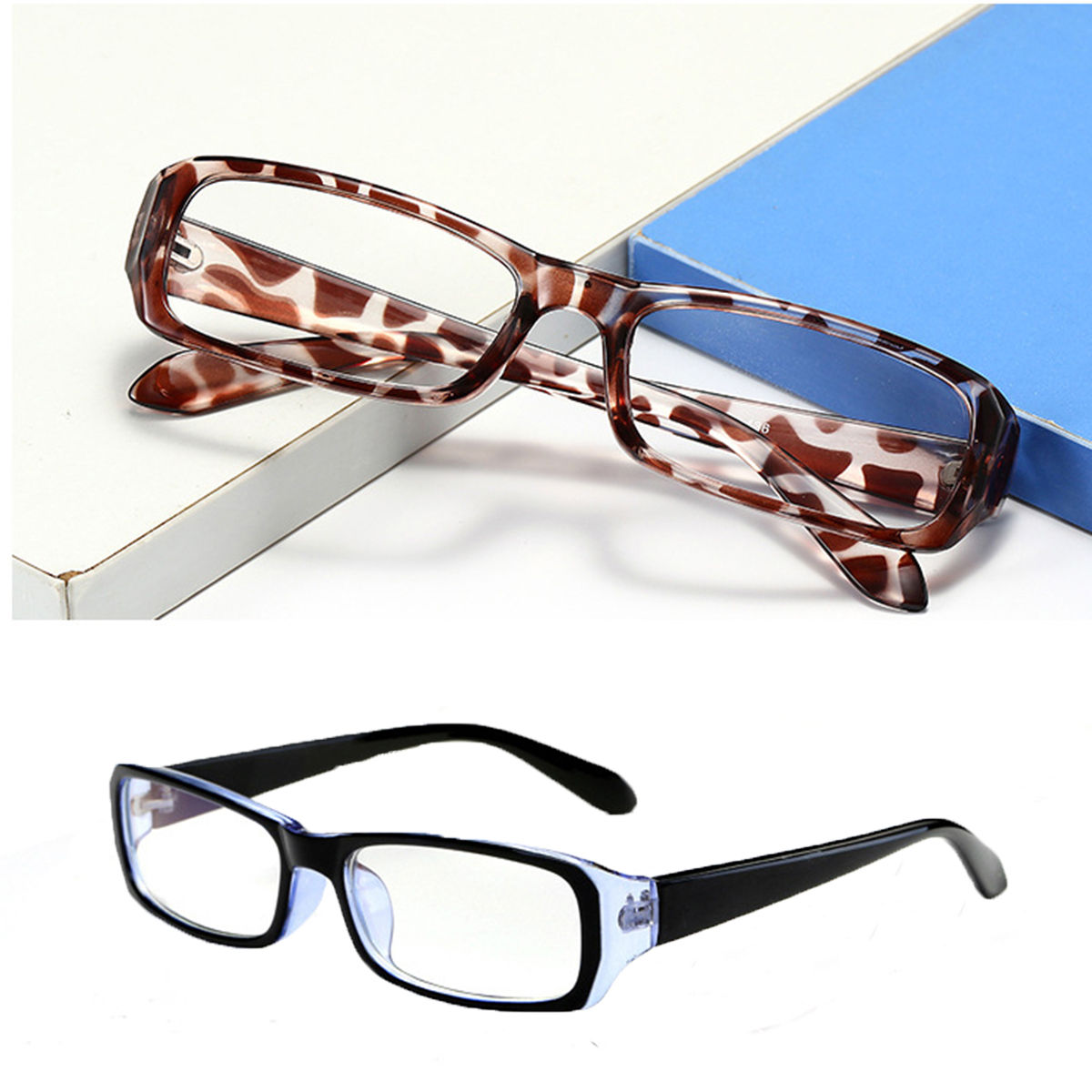 Trendy Reading Glasses +6.50 +7.00 +7.50 +8.00 Highly Strength Plastic Frame Eyewear