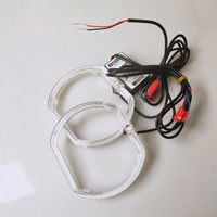 Nouveau 120MM RGB Guide Lampe Angel Eyes Square APP Control Car LED Daytime Running Lights pour BMW