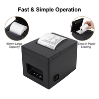 Impresora Térmica de Recibos T320, Impresora Térmica Directa de 80 mm con Puerto USB y LAN - Para Cocina, Comercio Minorista y Supermercados, Compatible con Mac y Windows