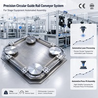 Transportador de Riel Curvo con Correa Ajustable y Marco de Aluminio Resistente ZhenjiMotion para Actualización de Líneas de Ensamblaje de Máquinas CNC