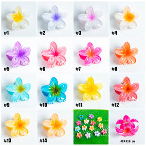 Pasador de Pelo con Forma de Flor de Huevo en Colores Pastel, Estilo Vintage, de Plástico, Acetato y Acrílico, Inspirado en Vacaciones Turísticas - Product Image 5