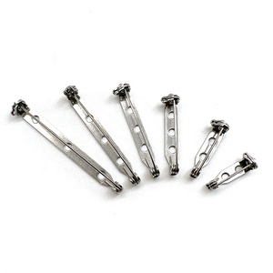 Thanh thép không gỉ pins Bạc 1.5 inch 38mm 3 lỗ Trâm <span class=keywords><strong>Pin</strong></span> lưng với khóa an toàn cho huy hiệu DIY may làm thủ công mỹ nghệ - Product Image 3