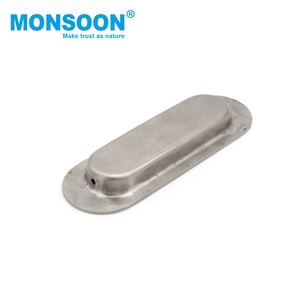 Kitchen Cupboard Cabinet Closet <b>Handle</b> Stainless Steel Oval Edge Concealed <b>Door</b> <b>Pull</b> Furniture <b>Handles</b> for Cabinet Closet - Product Image 3