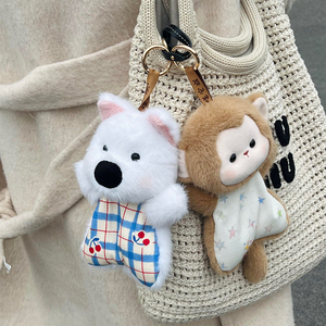 Juguetes <span class=keywords><strong>de</strong></span> peluche cómodos tipo Bean Bag, Animal <span class=keywords><strong>de</strong></span> peluche <span class=keywords><strong>de</strong></span> cerdo, Compañero antiestrés para apretar, Marioneta <span class=keywords><strong>de</strong></span> mano, Muñeco, Oveja, Llavero para mochila - Product Image 4