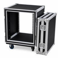GEHUA Armoire audio aviation à deux portes 10U 12U 14U 16U 18U 20U pour amplificateur de puissance et console de mixage, mallette à outils antichoc