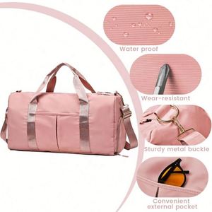 Sac de voyage pliable et portable, grand format, personnalisé, étanche, avec compartiment à chaussures, idéal pour la gym et le sport – Vente en gros - Product Image 3