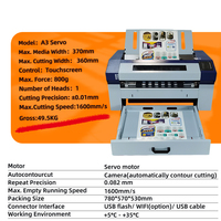 Nuevo Plotter de Corte de Etiquetas Servo Boway A3 con Control Táctil, Alta Precisión, Alimentación Automática, Ancho Máximo de Material de 370 mm, Velocidad de 1600 mm/s