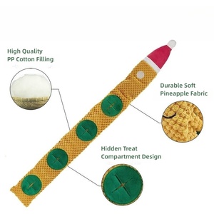 Venta al por mayor personalizado Navidad alce Caracol Snuffle felpa Squeak mascota masticar tratar perro juguete - Product Image 3