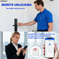 Serrure de porte de jante intelligente Wifi numérique automatique Cerraduras Electronica avec Tuya APP TTLOCK serrure de porte étanche à empreintes digitales