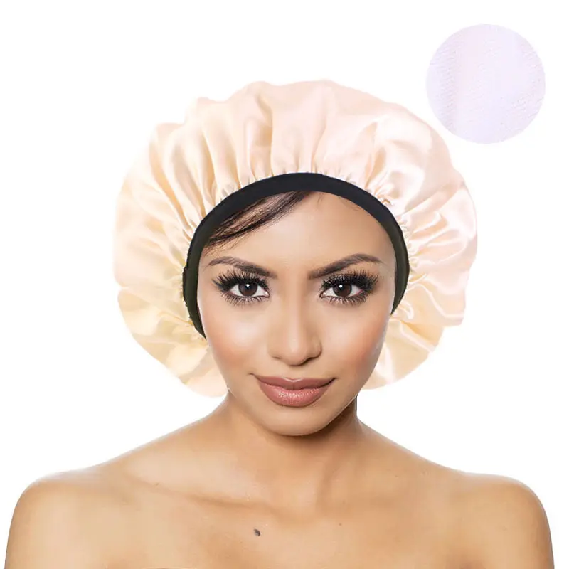 Microfiber lined dry hair cap dye perm cap color shower cap