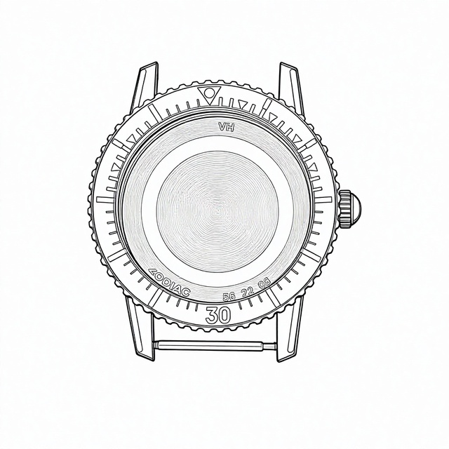 Sapphire Crystal Dial Watch Case Alloy & Stainless Steel & Metal Waterproof Eco-Friendly HANSON 40mm Parts