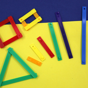 Nuevo Estándar Curriculares 30306009101 Matemáticas para Primaria: Nuevas Tiras de Construcción y Tiras de Construcción Poligonales - Product Image 1