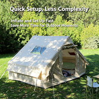 Tente Gonflable Automatique à Montage Rapide en Tissu Oxford Imperméable Portable pour Camping Multi-personnes à Porte Unique pour Voyages en Plein Air