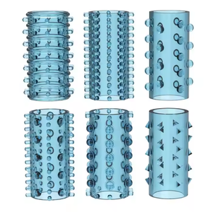 Anillo fino de bloqueo de interés sexual, 6 piezas pequeñas de anillo de bloque de partículas, condón masculino, parejas, productos sexuales para relaciones sexuales - Product Image 2