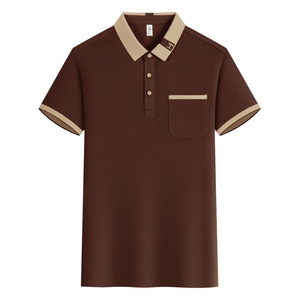 เสื้อโปโลแขนสั้นสีพื้นโพลีเอสเตอร์อ็อกซ์ฟอร์ดชุดทำงานประจำวันสำหรับการสร้างทีมทำงาน - Product Image 4