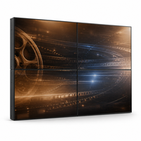 Mur vidéo LCD professionnel de 49 pouces, cadre de 0,88 mm, écran de raccordement 4K UHD à taux de rafraîchissement élevé pour studio de télévision et diffusion