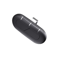 Control Remoto Inalámbrico Inteligente FORCE DOOR de 2 Botones para Visera Solar con Código Variable 433/868MHz para Puertas de Garaje y Abridores de Portones