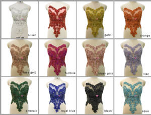 Robe de mariée <span class=keywords><strong>en</strong></span> or Royal, corsage personnalisé, Applique perlée, Patch - Product Image 6