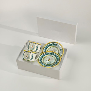 European-Style Modern Luxury Ceramic Coffee <b>Cup</b> Saucer Set Bone China for Office Home for Afternoon Tea Water for Gifts - Product Image 3