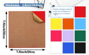 Hojas de acrílico ultragruesas Color personalizado-Paneles cortados con láser PMMA de alta densidad, no tóxicos ecológicos para bancos de trabajo mecánicos - Product Image 4