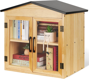 Cabinet d'échange de livres en plein air: stockage de <span class=keywords><strong>littérature</strong></span> <span class=keywords><strong>et</strong></span> de journaux en bois pour le partage communautaire, de quartier <span class=keywords><strong>et</strong></span> d'école - Product Image 1