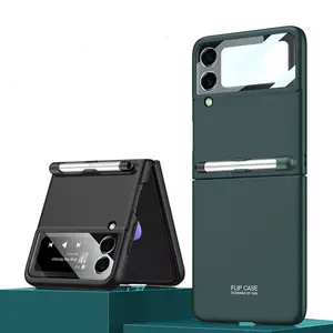 New Arrival Hrd PC Flip Cover Z Flip 4 Case Cute Luxury Phone Cases For Samsung Galaxy Z Flip 4 Flip3 with S Pen