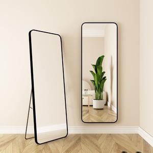 Factory Supply Morden Luxury Living Room Make-up Dressing Iron Frame Rectangle <strong>Stand</strong> Support/Wall Mounted Large <strong>Floor</strong> <strong>Mirror</strong> - Product Image 6