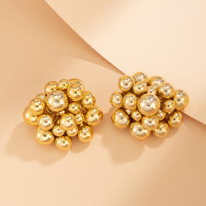 New Designelegant Gold Jewelry Set Floral Accents Stylish Accessories <b>Silver</b> Wedding <b>Earrings</b> For Special Occasions Wholesale - Product Image 6