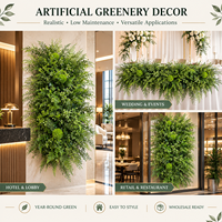 Décoration de jardin, buis artificiel, décoration de jardin vertical, verdure artificielle suspendue en plastique, panneaux muraux en herbe artificielle, plante