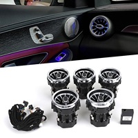 Luz Ambiental para Rejilla de Ventilación de Mercedes Benz W205, Sistema de Iluminación Interior Automático de 64 Colores, Luz Ambiental X253