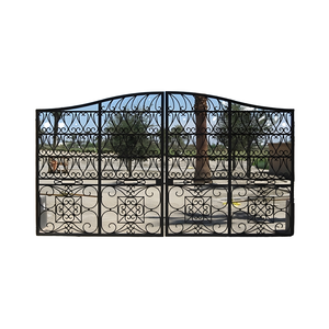 Modernes Schmiedeeisernes Haupttor-Design für die Hauseinfahrt, Außentor aus Eisen für den Garten, Schmiedeeisernes Schiebetor mit Elektrischem Antrieb - Product Image 4