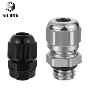rosh wire hole sealed connector gland screw thread connector metal cable waterproof cable gland