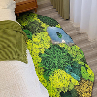 Tapis décoratif en fausse fourrure de cachemire, tapis moelleux pour chambre à coucher, salon, salle de bain