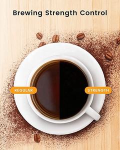 Commande à bouton doux au toucher 1,5 L avec affichage LED machine à café automatique cafetière goutte à goutte - Product Image 4