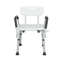 Adjustable Aluminum Shower Stool Bench Bath Chair for Elderly and Disabled
