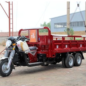 Tricycle de fret à 9 roues avec double essieu arrière, refroidissement par eau 350CC, personnalisé, à double roue/9 roues - Product Image 5