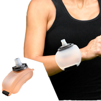 Bouteille d'eau portable en silicone de 200 ml pour le sport en plein air, course à pied, cyclisme, fitness, escalade – Réservoir d'hydratation écologique à porter au poignet