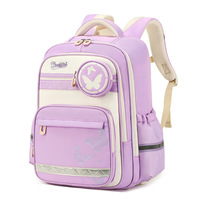Sac à dos scolaire pour enfants ergonomique léger et respirant avec coussin dorsal 3D et protection de la colonne vertébrale pour 1-3 4-6 élèves du primaire