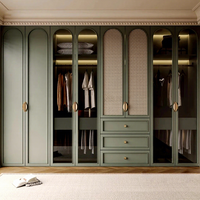 Dressing sur mesure de style européen, armoires sur mesure pour toute la maison, personnalisation de villa, meubles américains en bois massif, chambre à coucher, écologique