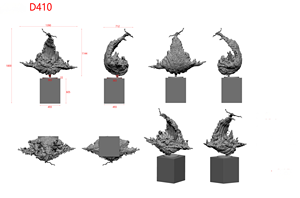 JingYue Sculpture de décoration abstraite imprimée en 3D personnalisée Artisanat en résine fait à la main pour le salon Hôtel Villa <span class=keywords><strong>Club</strong></span> Décor - Product Image 6