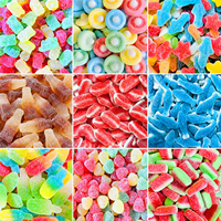Bonbons Gélifiés Moelleux Personnalisés Saveur Fruitée Aigre-Douce Halal BRC en Gros pour Supermarchés Mondiaux