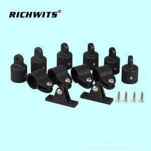 Zhibo Matériel d'ombrage combiné à trois volets avec base en forme de montagne, en métal, nylon et plastique noir, pour usage marin - Product Image 4