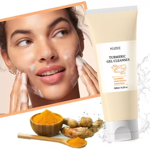 Private Label Huidverzorgingsproduct Verhelderende Dieptereinigende Acnebestrijdende Schuimreiniger Kurkuma Vitamine C Gezichtsreiniger Gel Gezichtswas - Product Image 5