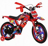 Vélo Enfant Style Moto Orange Cool avec Roues Stabilisatrices pour Garçons – Tailles 12, 14, 16, 18, 20 Pouces – Stock Direct Usine