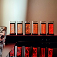 Jam LED Digital Nixie RGB Glow Tube, Jam Meja Elektronik Retro, Promo HOT SALE