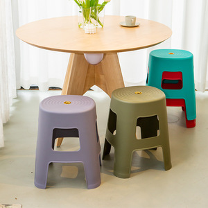 Plastic High Stools 395x335x470mm <b>Stackable</b> Modern Minimalist Design For <b>Dining</b> <b>Chair</b> Household Commercial Use - Product Image 1