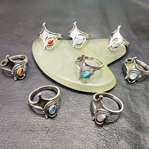 Imitation Bohemia Christian <b>Cluster</b> Rings Gold Plated Unisex Jewelry Wholesale Factory Price Gift - Product Image 1