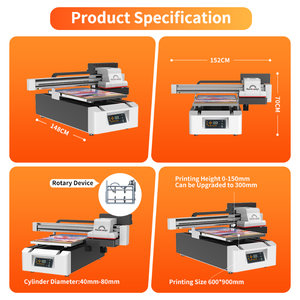 2025 più recente Rainbow Nano 9 A1 UV stampante a getto d'inchiostro colore Flatbed per vestiti in PVC custodie per telefono rotative stampa di etichette in plastica - Product Image 4