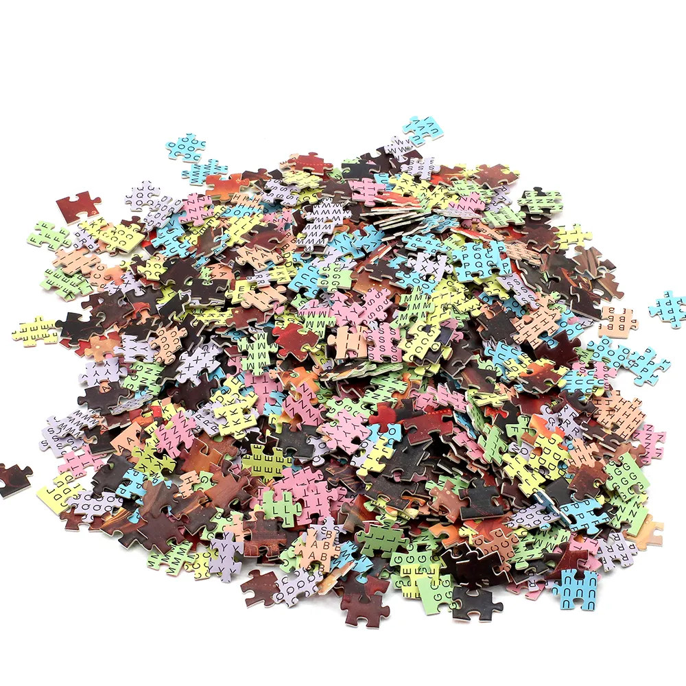 Hochwertige benutzer definierte berühmte Malerei pädagogische Erwachsenen Spiel Papier Kunst Puzzle 1000 Stück